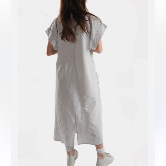 Sofie D’Hoore Ducie Linen Blend Midi Dress in Calcium Sz 40 Large - Picture 3 of 13